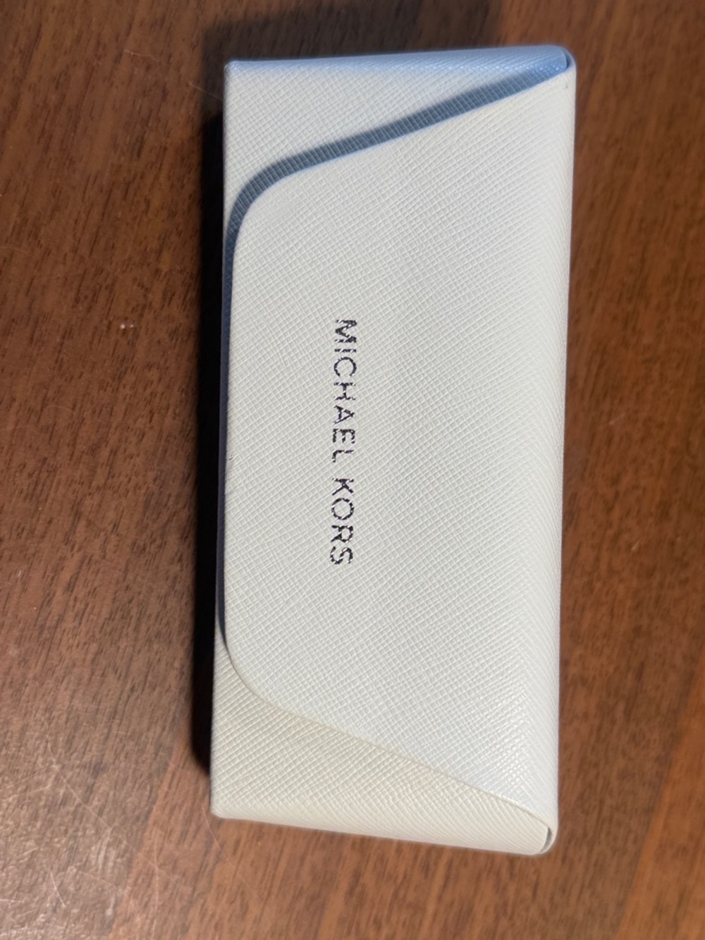 Michael Kors White and Silver Eyewear Case